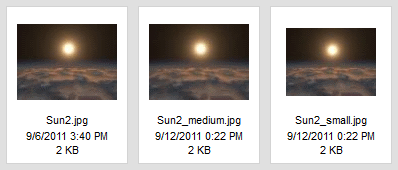 Náhledy vytvořené v CKFinder