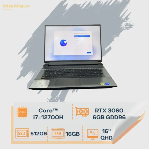 Dell G16 7620 | Core I7-12700H | RAM 16GB DDR5 | SSD 512GB | RTX 3060 6G  | 16 inch QHD 165Hz | NEW 100% FULL BOX