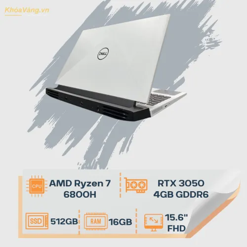 Dell Gaming G15 5525 ( 2022 ) | AMD Ryzen 7-6800H | RAM 16GB DDR5 | SSD 512GB | RTX 3050Ti 4GB | 15.6inch FHD 120Hz | NEW 100% FULL BOX