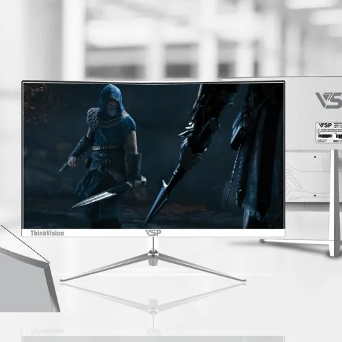 Màn hình vi tính LCD 24” VSP VL24(CM2410Q) Chính hãng TFT - VGA, HDMI 1920x1080, 75Hz, Cong Full viền