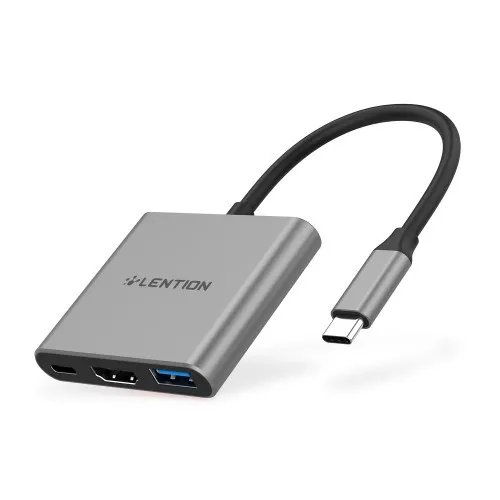 Bộ chuyển đổi USB-C 3 trong 1 Lention C14H