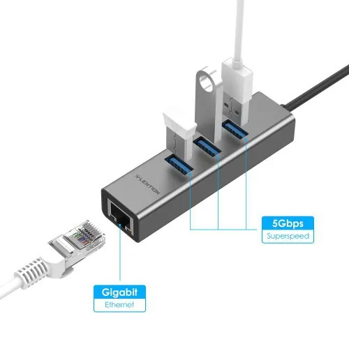 Bộ chuyển đổi USB-C 4 trong 1 Lention C23s